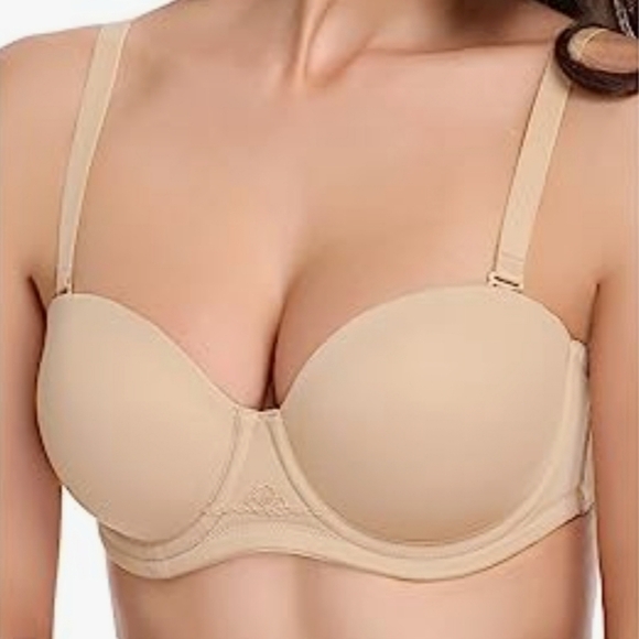 Wingslove Full Figure Bra Underwire Multiway Straps in Nude 40DDD/40F - Picture 2 of 13